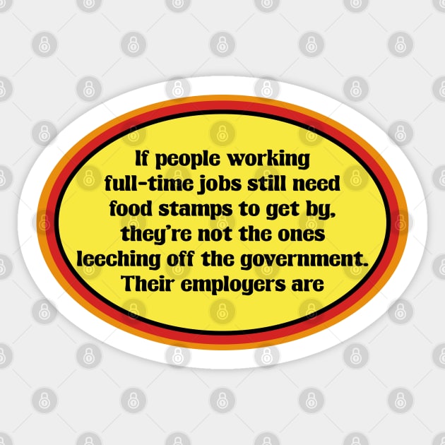 Myth Of Welfare Queen - Food Stamps Sticker by Football from the Left